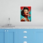 Quadro Decorativo Cozinha Pin Up Girl Refrigerante 24x18cm Mo