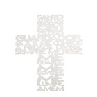 Quadro Decorativo - Cruz Santo Anjo Em Mdf - Branco