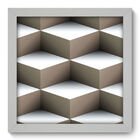 Quadro Decorativo - Cubos - 22cm X 22cm - 028qnaab