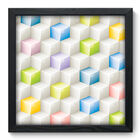 Quadro Decorativo - Cubos - 33cm X 33cm - 033qdap