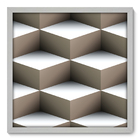 Quadro Decorativo - Cubos - 50cm X 50cm - 028qnacb