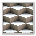 Quadro Decorativo - Cubos - 70cm X 70cm - 028qnadb