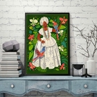 Quadro Decorativo Cultura Baiana 45x34cm Moldura:madeira Preta