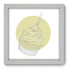 Quadro Decorativo - Cupcake - 22cm X 22cm - 045qdcb
