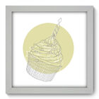 Quadro Decorativo - Cupcake - 22cm X 22cm - 045qdcb