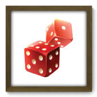 Quadro Decorativo - Dados - 33cm X 33cm - 202qddm
