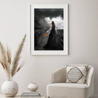 Quadro Decorativo Dama Da Noite - 60x48cm Moldura:madeira Pre