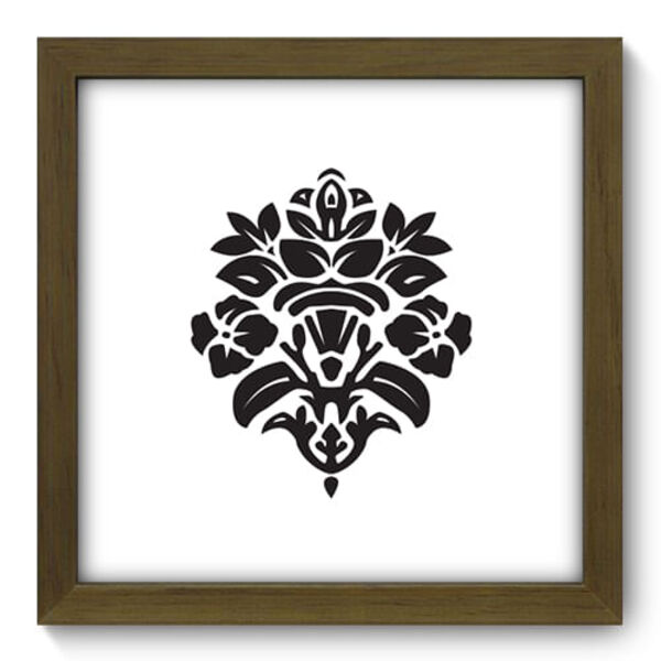 Quadro Decorativo - Damasco - 22cm X 22cm - 178qdvm