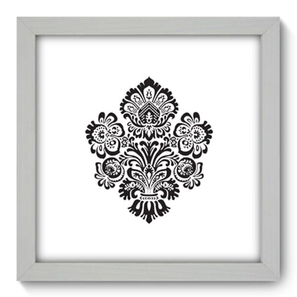 Quadro Decorativo - Damasco - 22cm X 22cm - 180qdvb