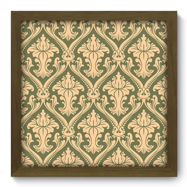 Quadro Decorativo - Damasco - 33cm X 33cm - 378qddm