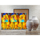 Quadro Decorativo Danças Ballet Triplets - 200x120cm