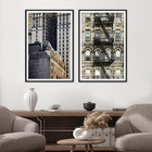 Quadro Decorativo De Edifícios Antigo