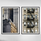 Quadro Decorativo De Edifícios Antigo