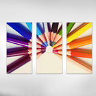 Quadro Decorativo De Lápis De Cor Varias Peças