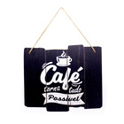 Quadro Decorativo De Madeira Café Torna Tudo Possível 25 5x30