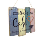 Quadro Decorativo De Madeira Cantinho Do Café 25 5x30x1 5 Cm