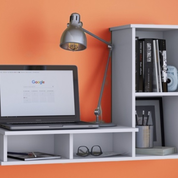 Quadro Decorativo De Parede Porta Maquiagem E Nicho Branco