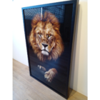 Quadro Decorativo De Vidro Leão De Judá