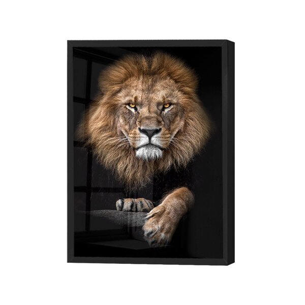 Quadro Decorativo De Vidro Leão De Judá