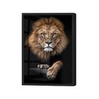 Quadro Decorativo De Vidro Leão De Judá