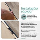 Quadro Decorativo De Vidro Minimalista Frase Seja Forte E Cor