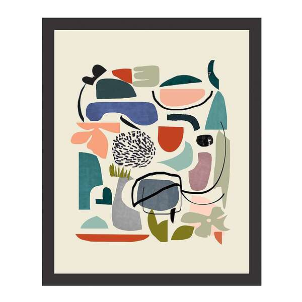 Quadro Decorativo Deco Escandinava Iii Preto