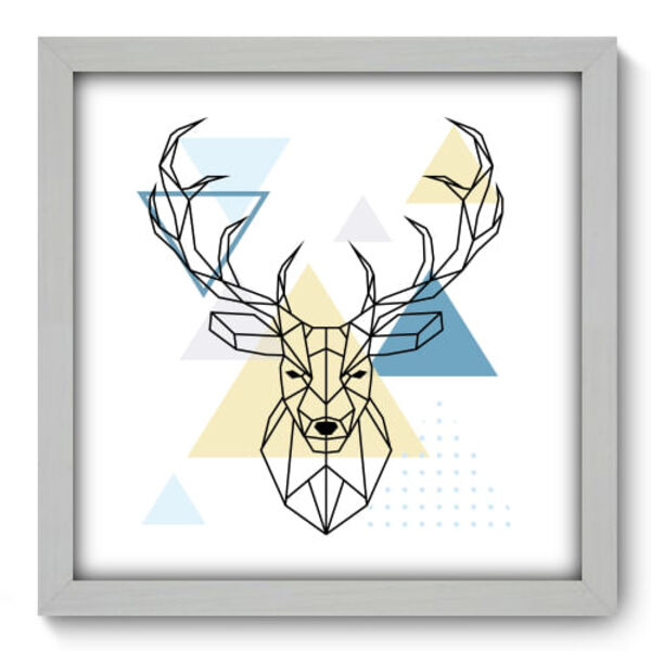 Quadro Decorativo - Deer - 33cm X 33cm - 021qnsbb