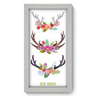 Quadro Decorativo - Deer Horns - 19cm X 34cm - 108qdsb