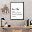 Quadro Decorativo Definição De Família 33x24cm - Com Vidro Mo