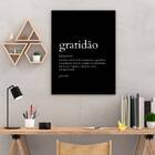 Quadro Decorativo Definição De Gratidão 45x34cm A3 (45 X 34)
