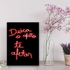 Quadro Decorativo Deixa O Afeto Te afetar 33x24cm Moldura:mad