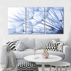 Quadro Decorativo Dente De Leão Azul