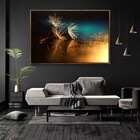 Quadro Decorativo Dente De Leão Com Moldura E Sem Vidro 100x1