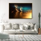 Quadro Decorativo Dente De Leão Com Moldura E Sem Vidro 100x1