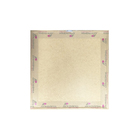 Quadro Decorativo com Vidro e Moldura de Madeira Dente de Leão II Premium Bronze 60x60cm