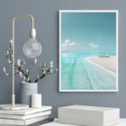 Quadro Decorativo Descanso Na Praia 45x34cm - Com Vidro Moldu