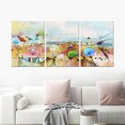 Quadro Decorativo Desenho Colorido  Estilo Pintura