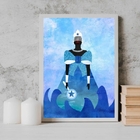 Quadro Decorativo Desenho Iemanjá 33x24cm Moldura:madeira Pre