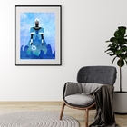 Quadro Decorativo Desenho Iemanjá - 60x48cm Moldura:madeira P