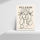 Quadro Decorativo Desenho Minimalista picasso 45x34cm - Com V