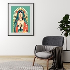 Quadro Decorativo Desenho Nossa Senhora Do Carmo Moldura:made