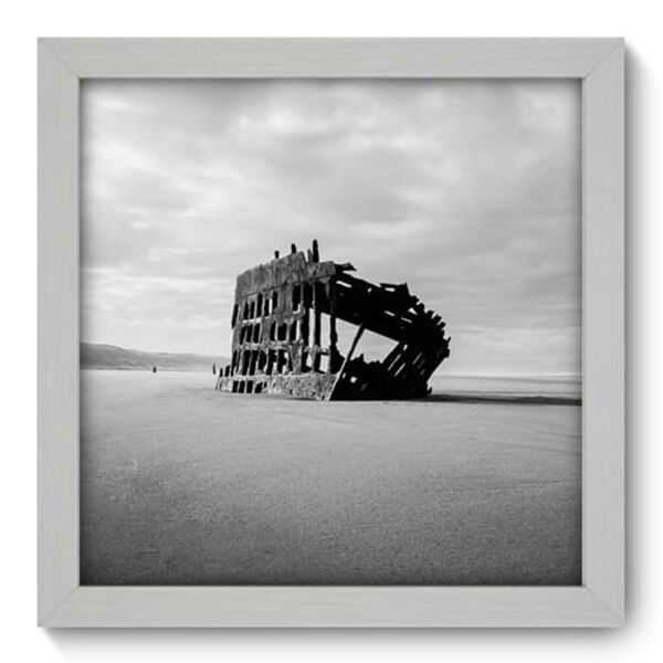 Quadro Decorativo - Destroços - 22cm X 22cm - 090qnpab