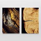 Quadro Decorativo Detalhes Da Natureza Troncos De Árvores 2 T