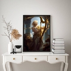 Quadro Decorativo Deus Da Música- Apolo 45x34cm - Com Vidro M