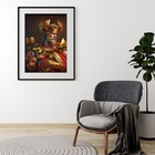 Quadro Decorativo Deus Do Vinho Dionísio - 60x48cm Moldura:ma