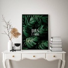 Quadro Decorativo Deus É Amor 24x18cm - Com Vidro Moldura Pre