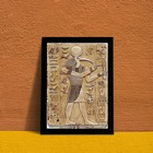 Quadro Decorativo Deus Egípcio thoth 24x18cm - Com Vidro Mold
