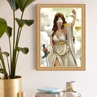 Quadro Decorativo Deusa Da Justiça 45x34cm - Com Vidro Moldur