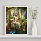 Quadro Decorativo Deusa Da Natureza- Artemis 33x24cm Moldura: