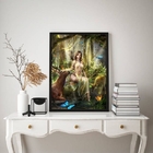 Quadro Decorativo Deusa Da Natureza- Artemis 45x34cm - Com Vi